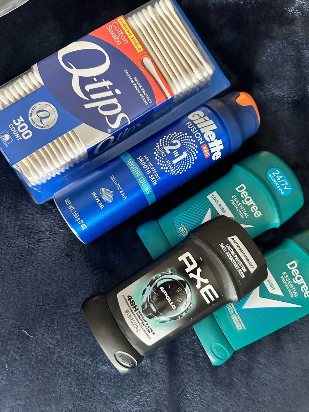 Mens Bundle Degree, QTips, Gillette & AXE Apollo Men's - ALL NEW ITEMS
